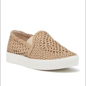 Joie Dewey Woven Slip-On Sneakers in Powder